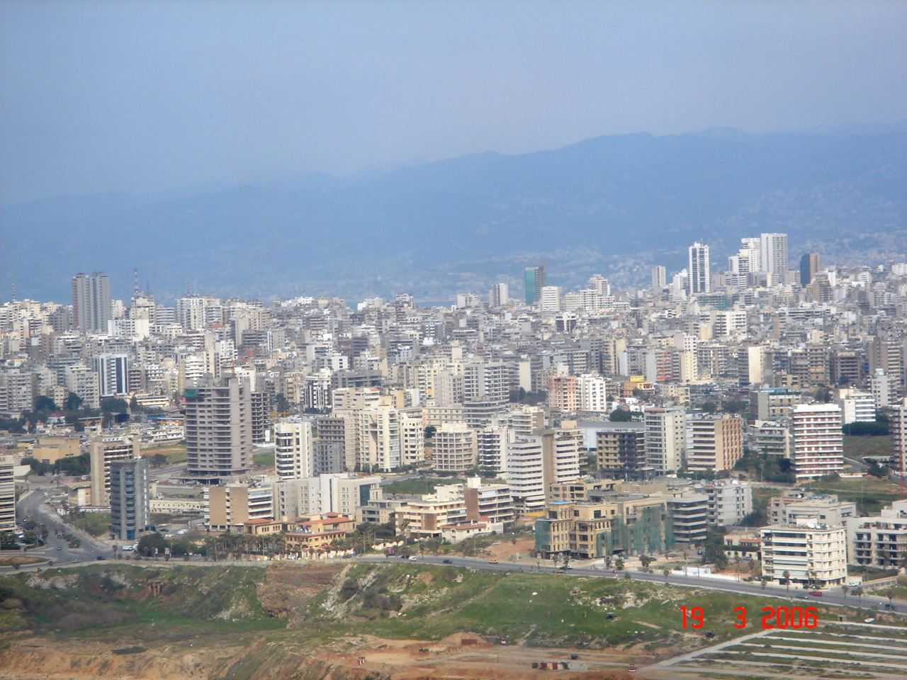 Photos of Beirut from the plane in 2006