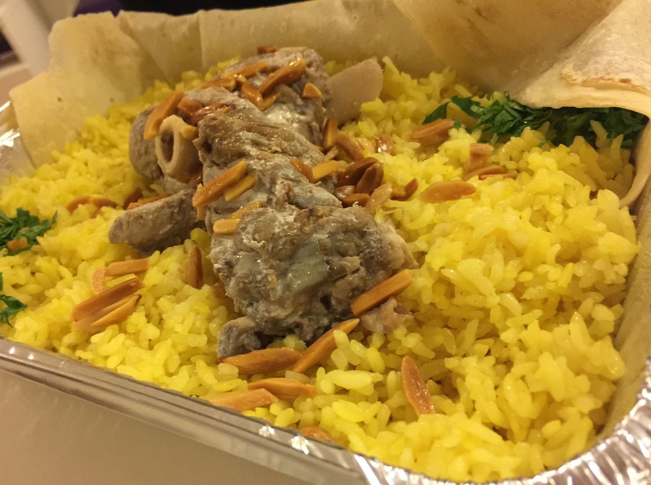 Jordanian Meat Mansaf from Cleopatra Restaurant 