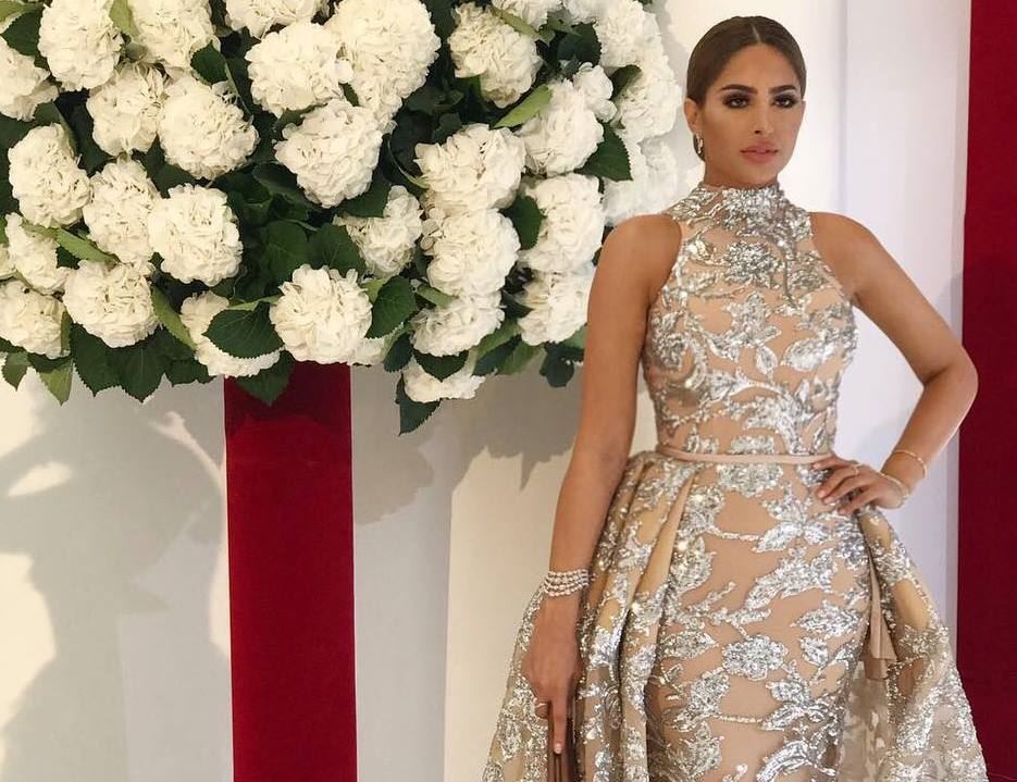 Stunning Fouz Al Fahad at Red Cross Gala in Monte Carlo