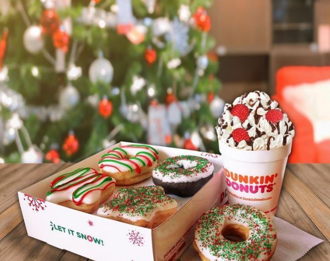 Christmas Donuts now served at Dunkin Donuts Lebanon