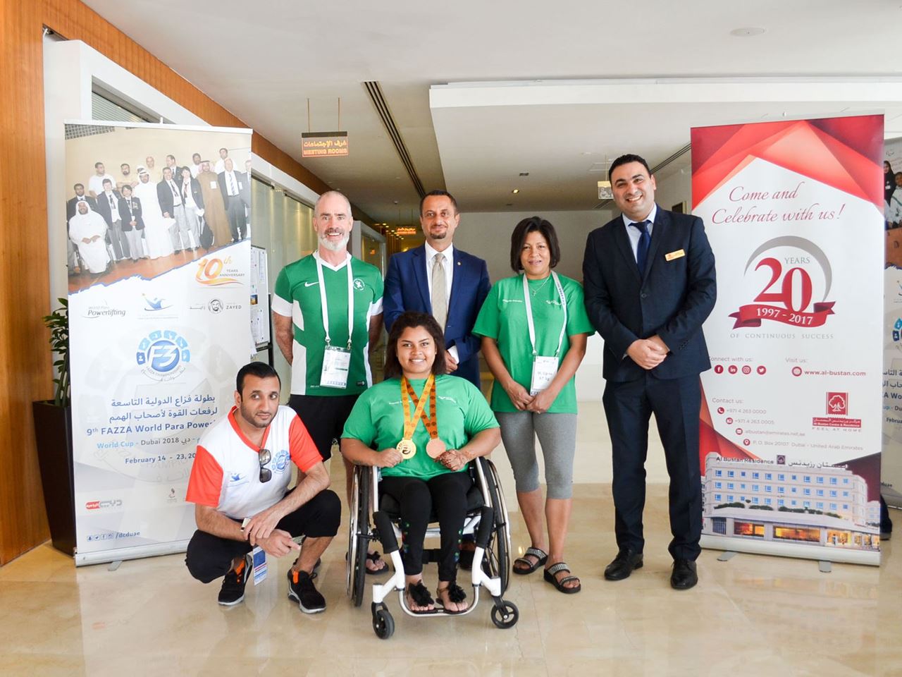 Al Bustan Centre & Residence hosts participants of 9th Fazza 2018 Para Powerlifting World Cup 