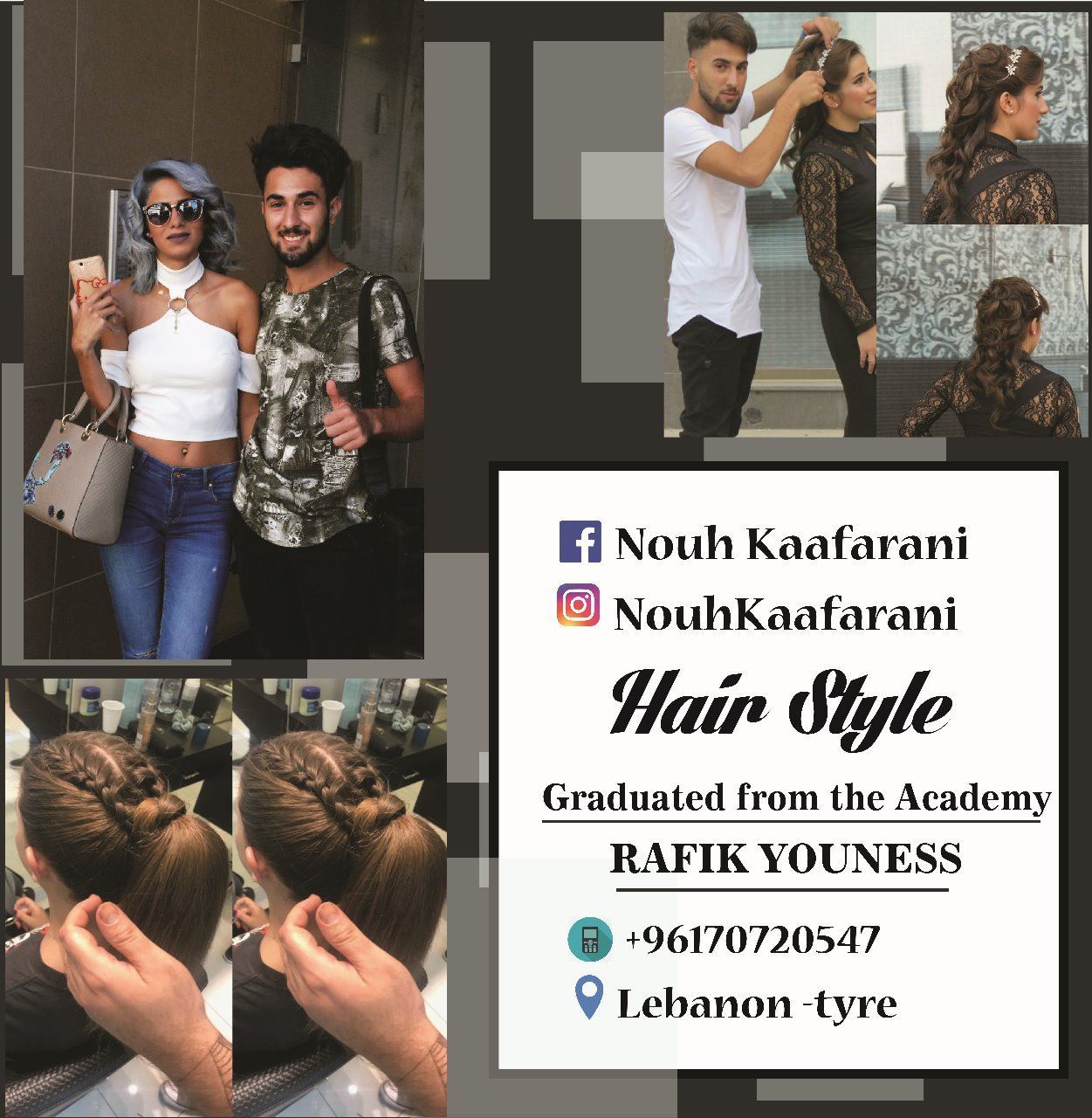 Great Hairstyles by Lebanese Hair Stylist Nouh Kaafarani 