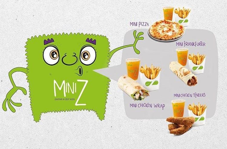 Zaatar W Zeit Kuwait Restaurant Kids Menu