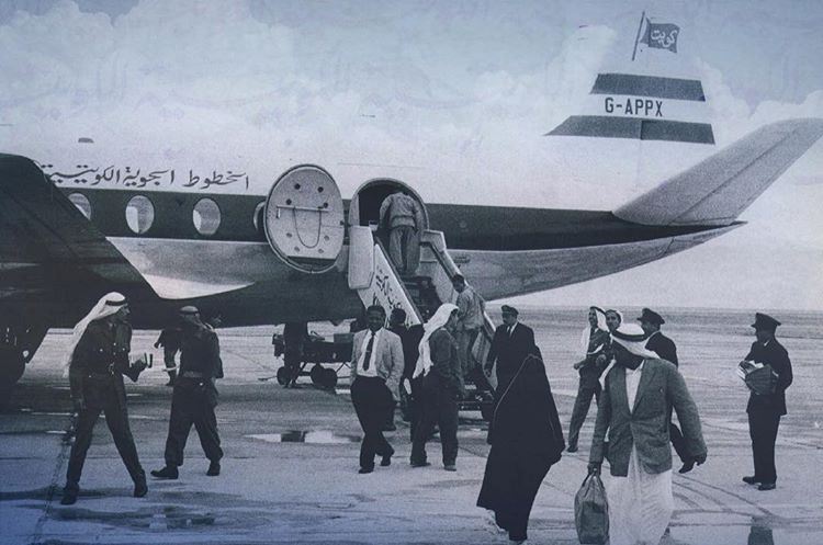 صورة من الماضي لطائرة الخطوط الجوية الكويتية