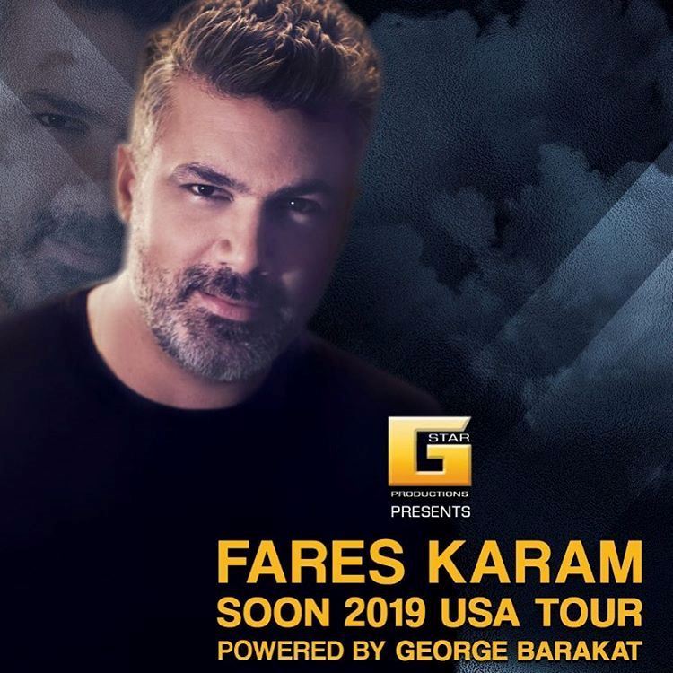 Fares Karam March - April 2019 USA Tour Schedule
