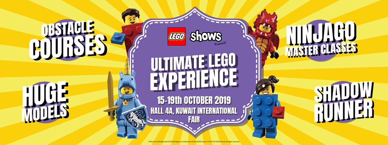 LEGO SHOWS in Kuwait from 15th till 19th October 2019 at Kuwait International Fair