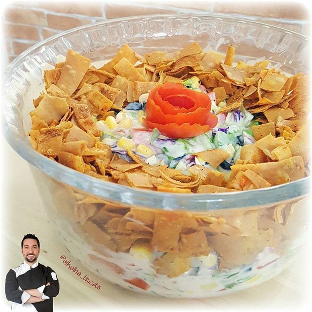 طريقة تحضير سلطة مكسيكية بثلاث صلصات