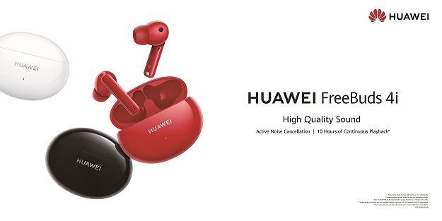 The popular red HUAWEI FreeBuds 4i is available again in Kuwait