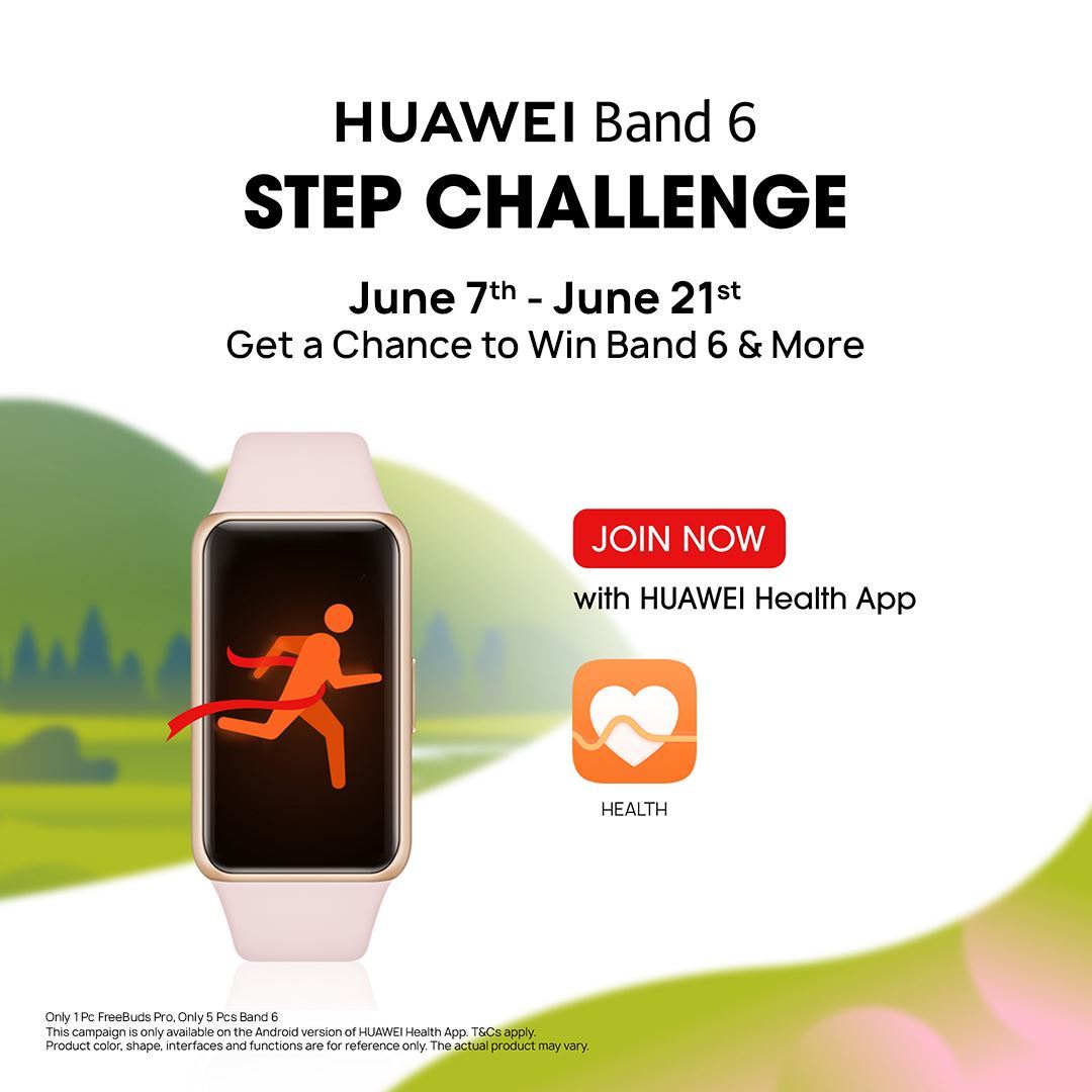 نجاح كبير لتحدي HUAWEI Band 6 Steps في الكويت