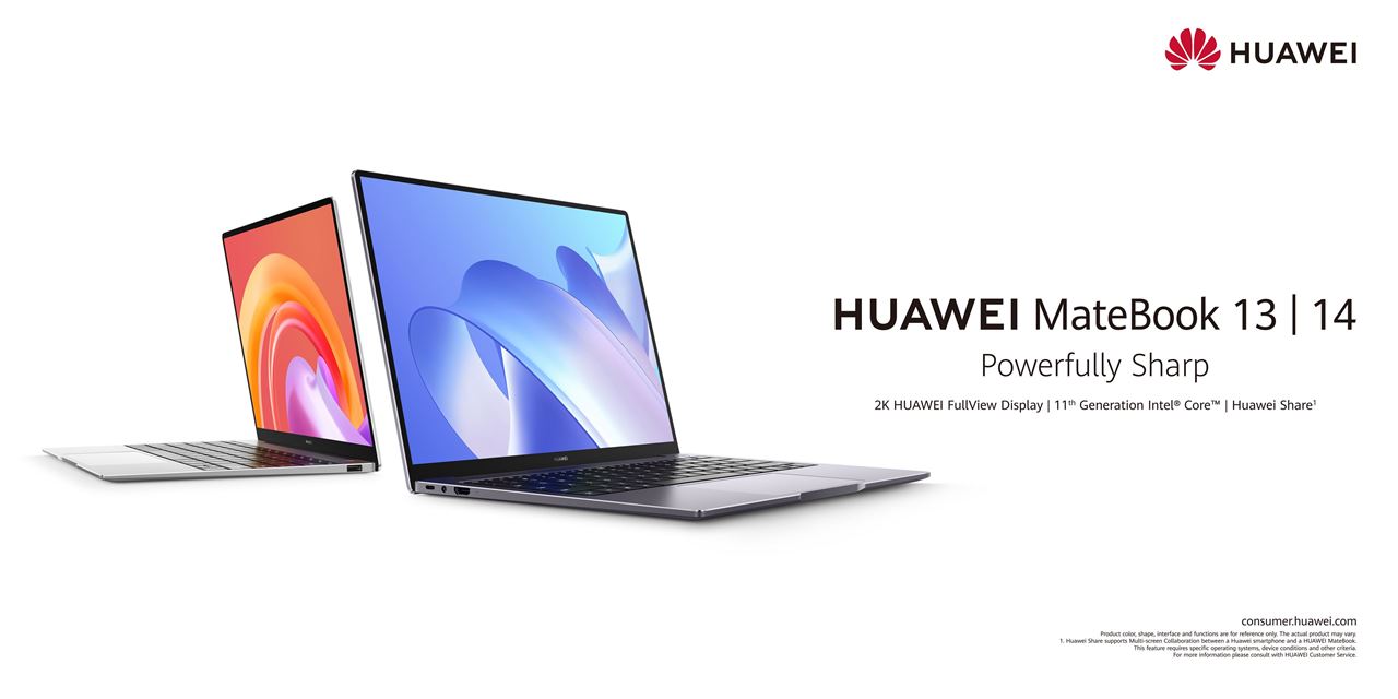 Take your entertainment, work or studies to a whole new level with the finest 2K laptop the HUAWEI MateBook 13 | 14