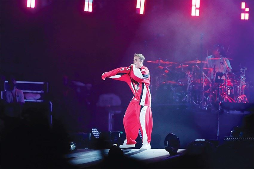 Canadian pop star Justin Bieber performed at a concert marking the end of Formula One, in Jeddah, Saudi Arabia.