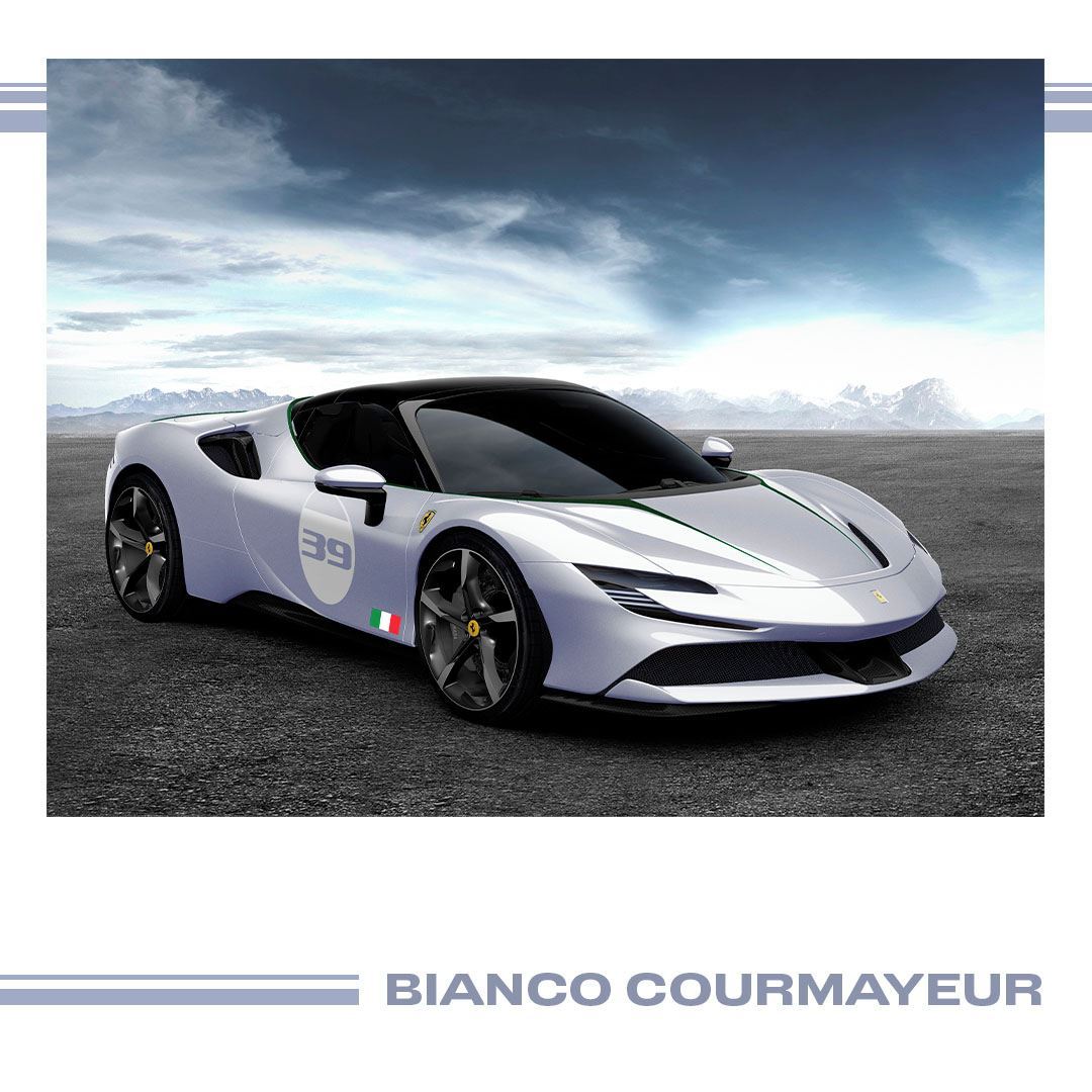Bianco Courmayeur ... Fourth configuration dedicated to 10th anniversary of Ferrari Cavalcade