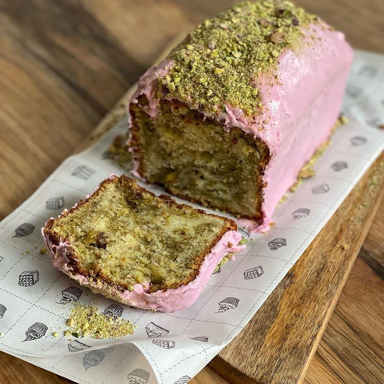 Pistachio Loaf Cake with an Orange Blossom Royal Icing Recipe