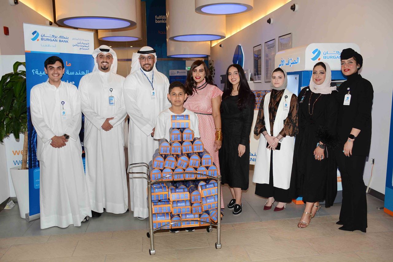 Burgan Bank team during Avenues Branch Gergeean