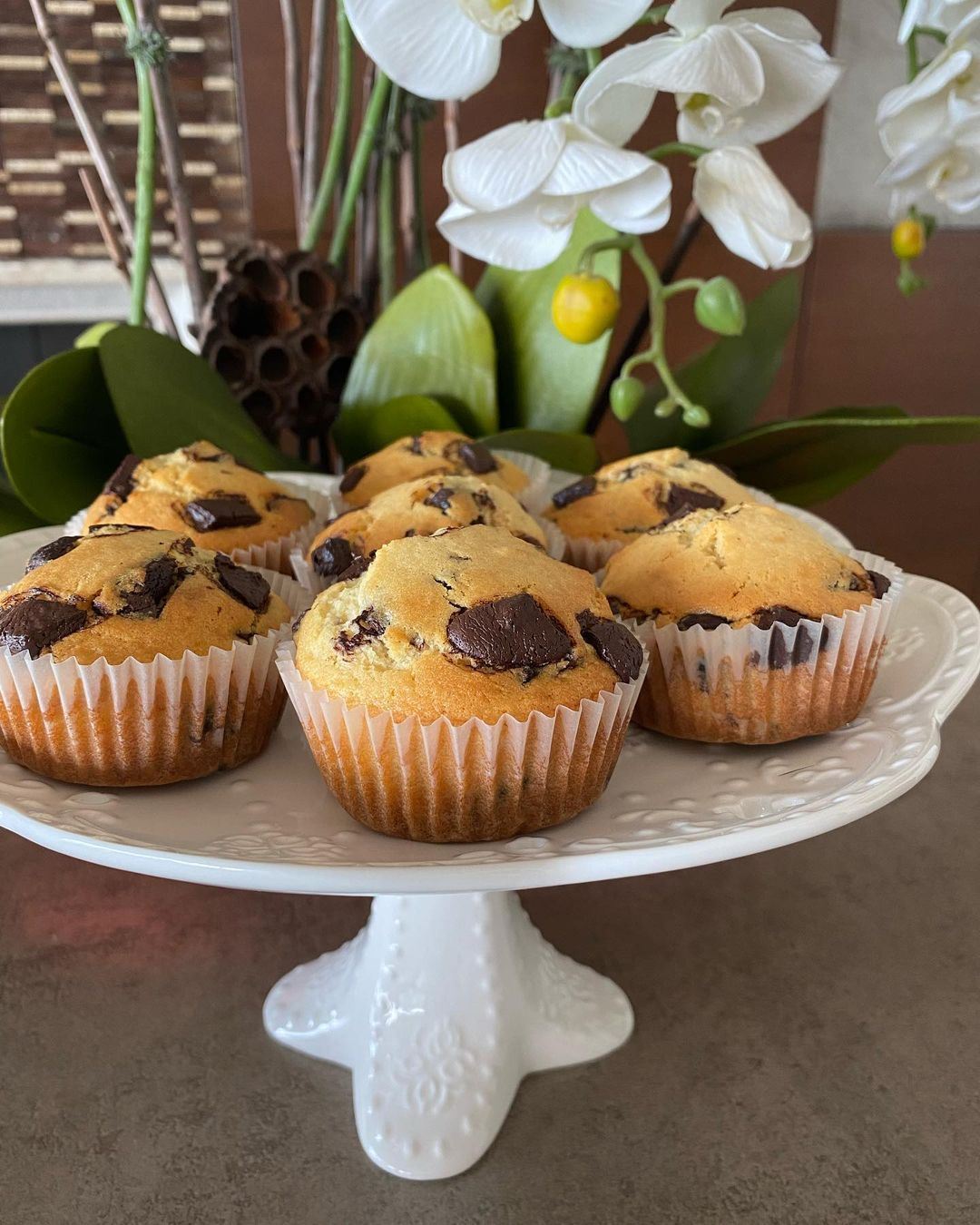 Right Ingredients for soft and buttery Chocolate chip muffins