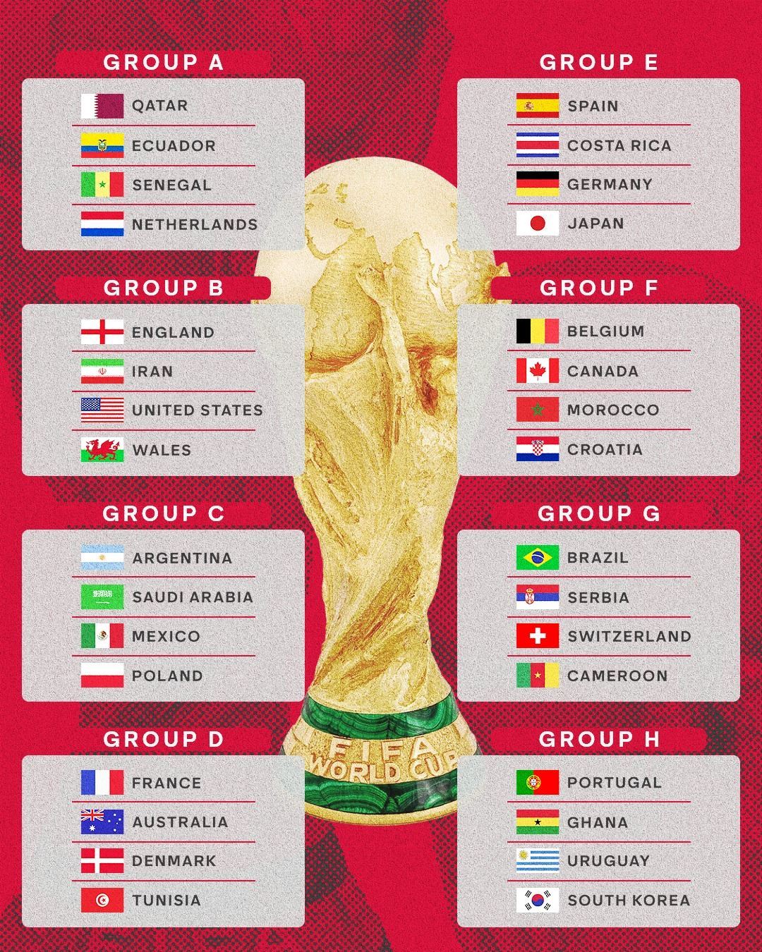 FIFA World Cup Qatar 2022 Groups are Finally Set