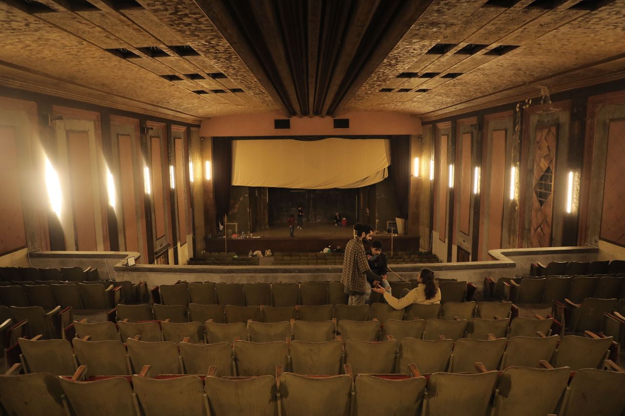 Inside the cinema