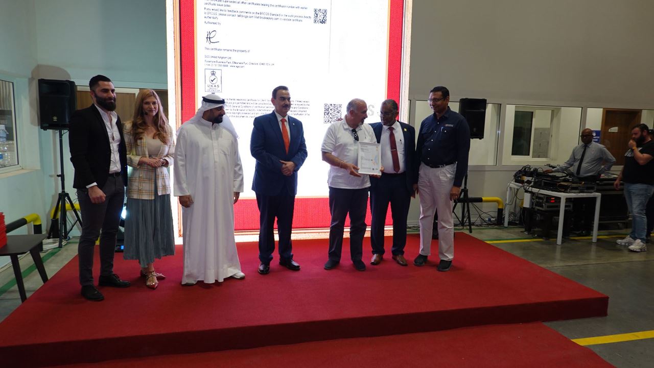 Kout Food Group Distribution Center in Kuwait was Officially Awarded BRCGS Grade A Certification