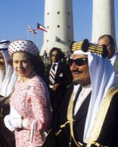 Historical photos of Queen Elizabeth on her first visit to Kuwait in 1979