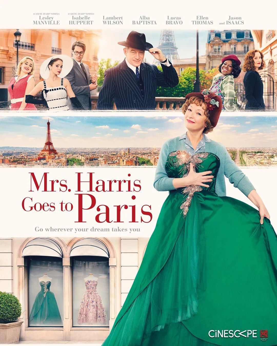 فيلم الكوميديا والدراما "Mrs. Harris Goes to Paris" على شاشات سينسكيب