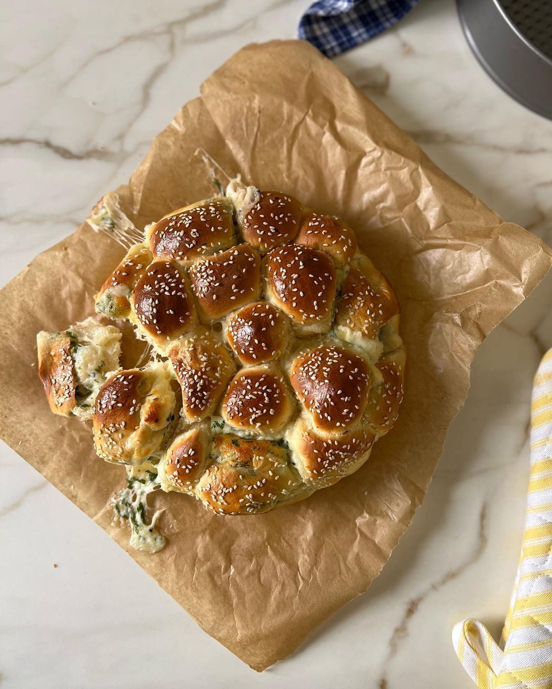 Cheese Beehive Bread A to Z Recipe