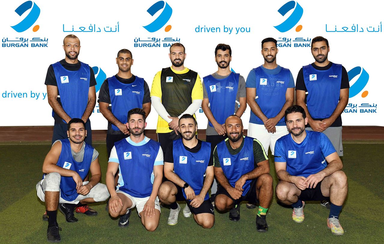 The Burgan Bank team participating in the tournament