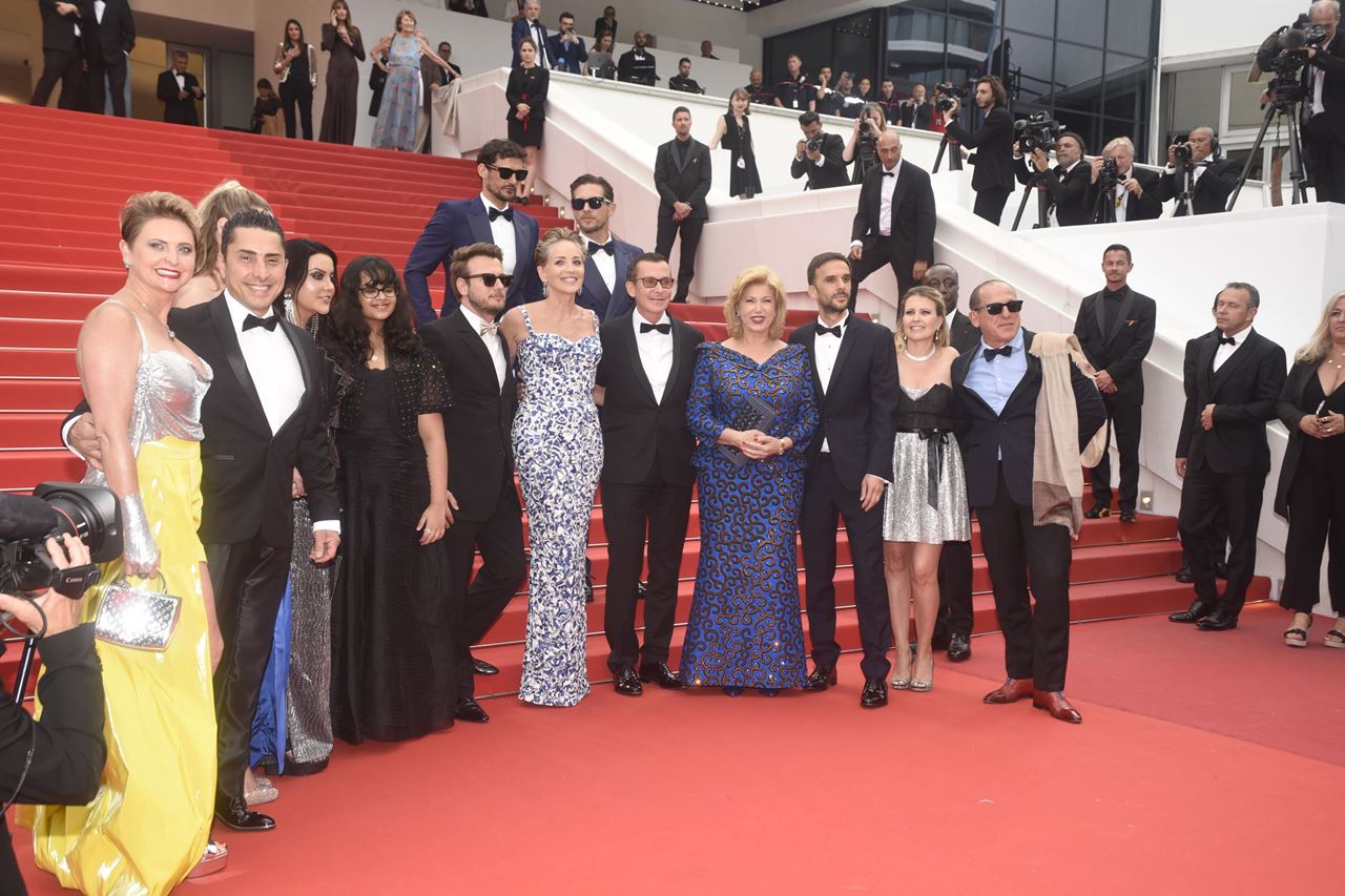 Cannes Film festival, Better World Fund Official Red Carpet, May 22nd 2022. With Sharon Stone and H.E Mrs. Dominique Ouatara