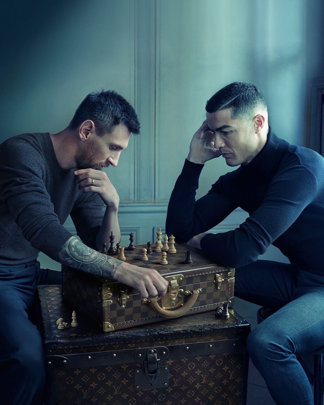 Louis Vuitton brings Cristiano Ronaldo and Lionel Messi together