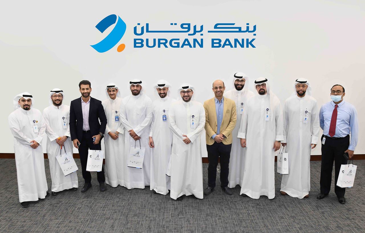 Dr. Nasser AlQuraini with the Burgan Bank team