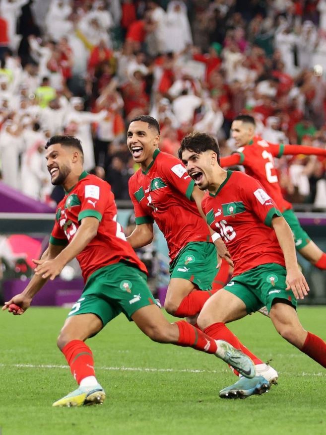 اجمل اللقطات من الفوز التاريخي لمنتخب المغرب على اسبانيا في كأس العالم