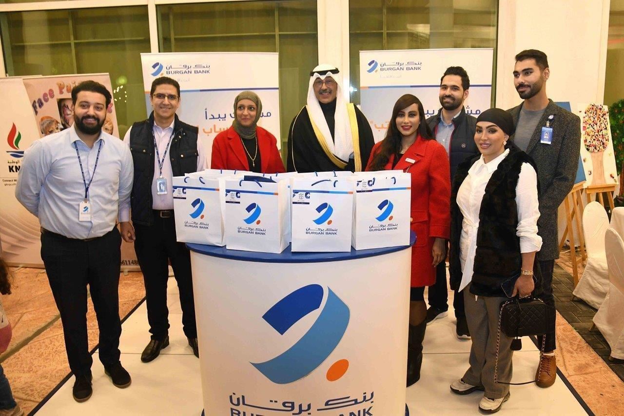 His Excellency Sheikh Fawaz Al-Khaled Al-Hamad Al-Sabah, Governor of Ahmadi with the Burgan Bank team