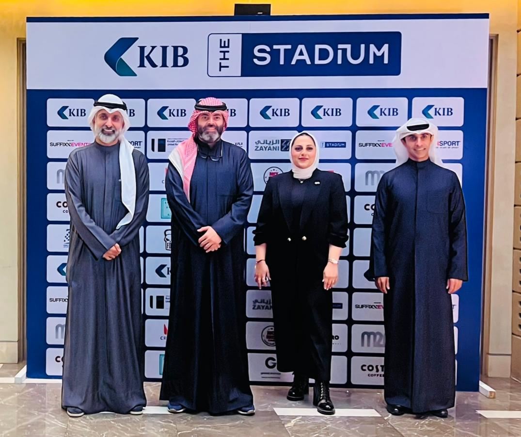Othman Tawfeqe, General Manager of the Retail Banking Department at KIB, Hamad Al-Rashed, founder of Food Buzz, Marwa Marafie, Assistant Manager of Marketing and Corporate Communication at KIB, and Ahmed AlMajed, Managing Partner at Suffix Events.