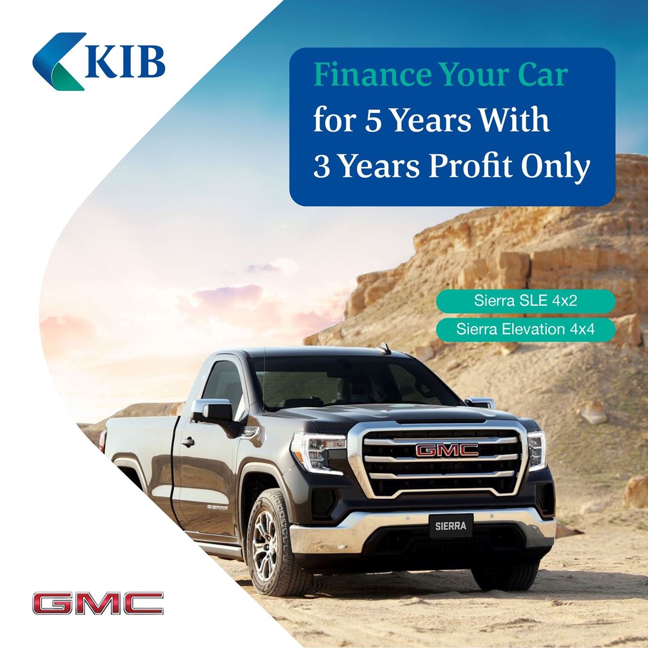 KIB extends the best automotive financing offer for 2023 GMC SIERRA cars
