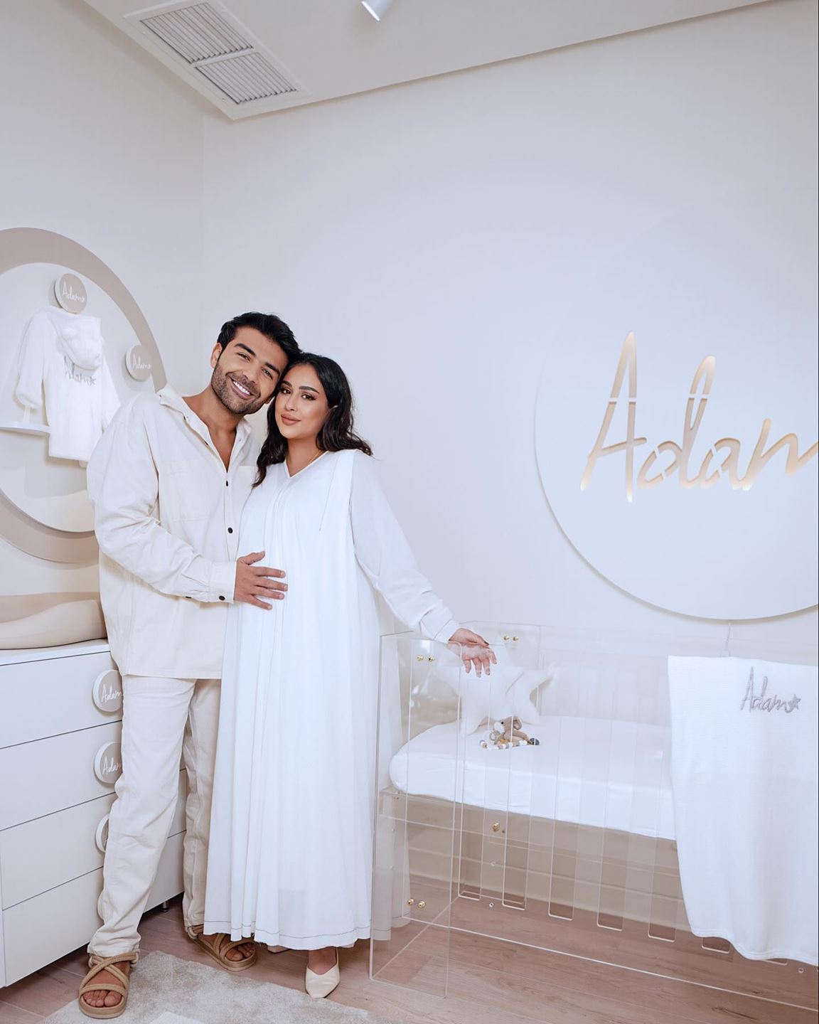 Farah Al Hady and Aqeel Al Raisi Welcome their first baby "Adam"