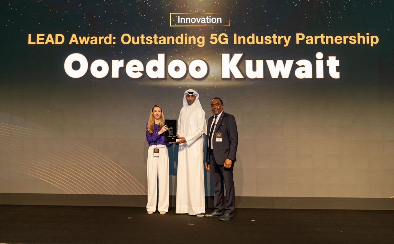 Ooredoo الكويت تحصد جائزة "الشراكة الرائدة في تقنية 5G"