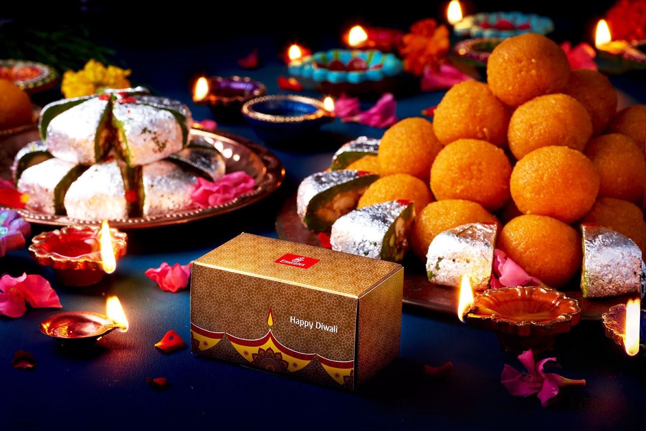 Emirates shines a light on Diwali onboard and in lounges