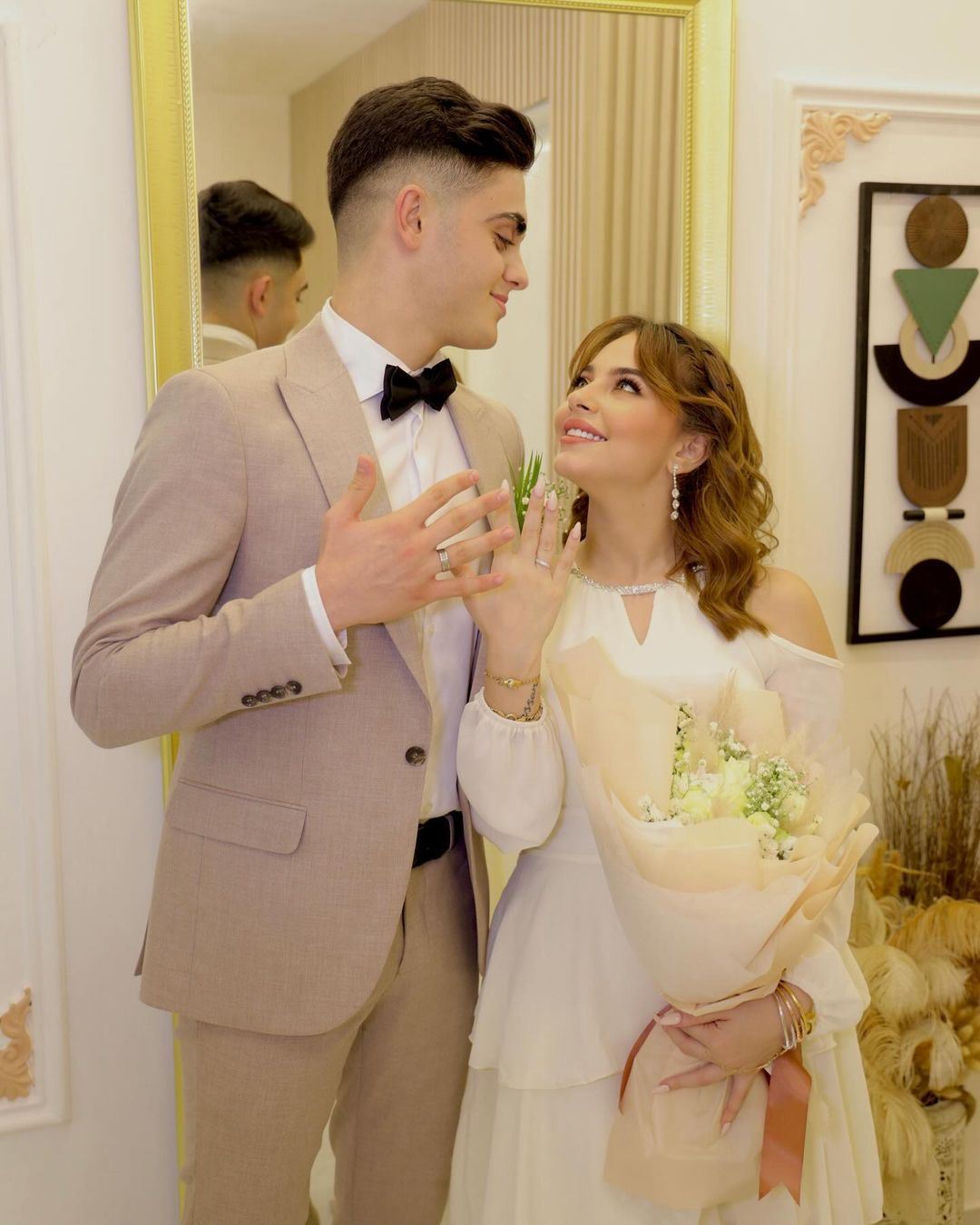 Bessan Ismail and Mahmoud Maher Celebrate their Engagement