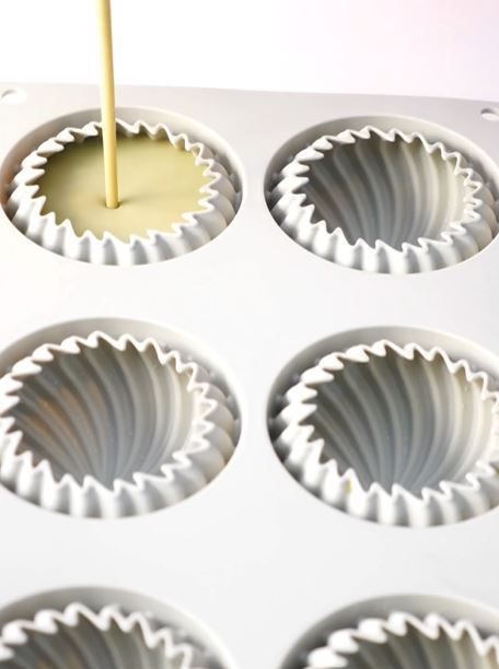 Preparing Panna Cottas with Silikomart 3D Mini Wave Mould