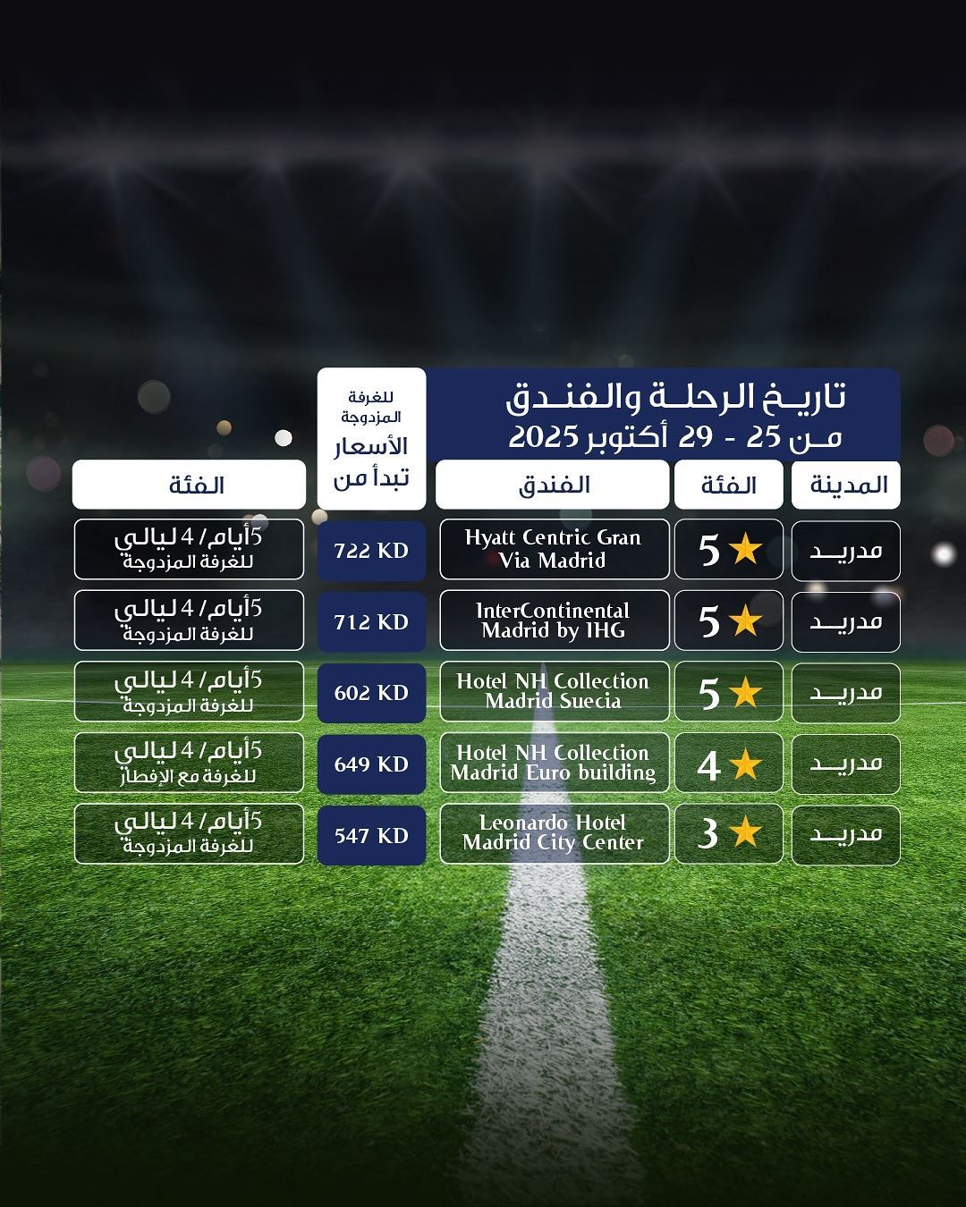 Kuwait Airways El Clásico 2025 Holiday Package
