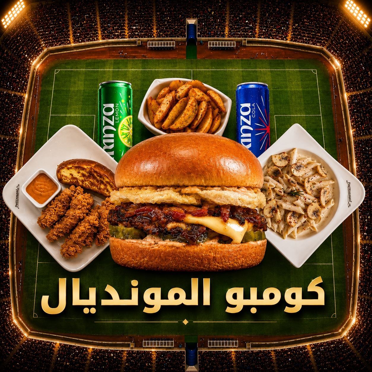 وجبات كومبو المونديال من مطعم بستامانيا في الكويت