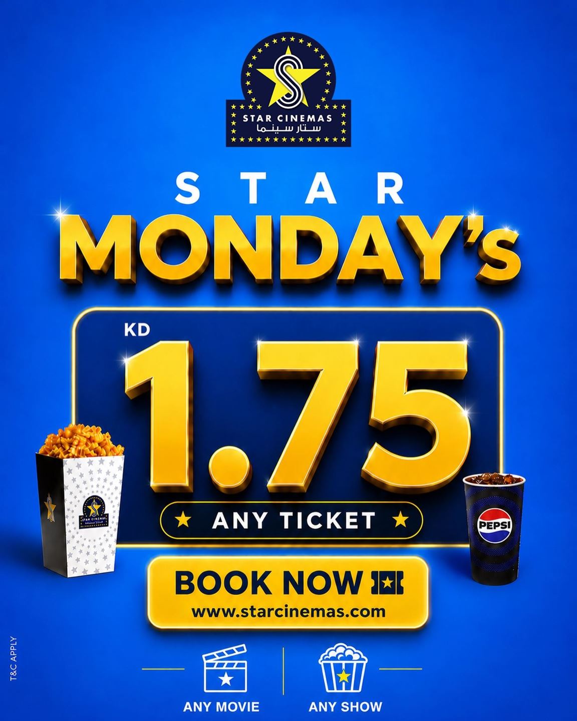 Star Cinemas Launches "Star Mondays" with Movie Tickets for Just KD 1.75