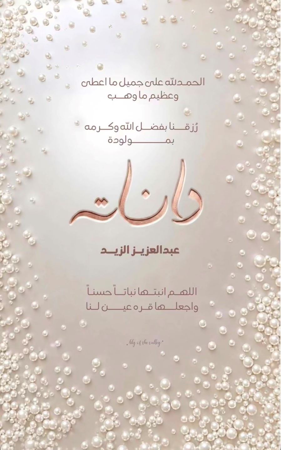 دانة الطويرش ترزق بمولودتها الرابعة "دانات"