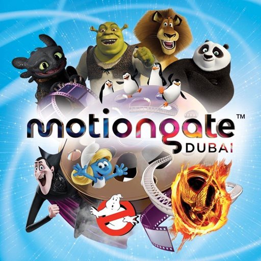 Logo of Motiongate Dubai - Dubai Parks and Resorts - UAE